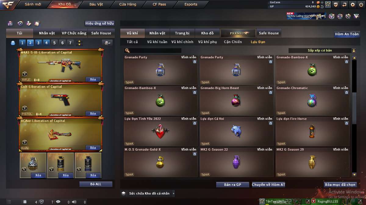 shop acc cf uy tin gia re